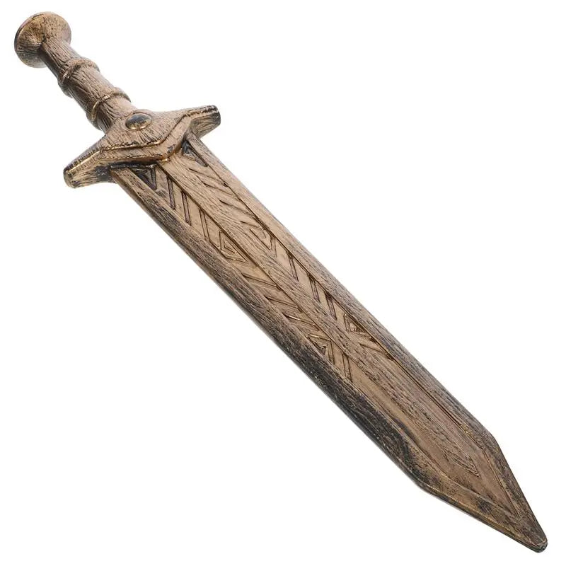 Durable Silver Broad Sword Cosplay Props Halloween Sword Costume Party Supplies Roman Sword Prop Interactive - product image 6