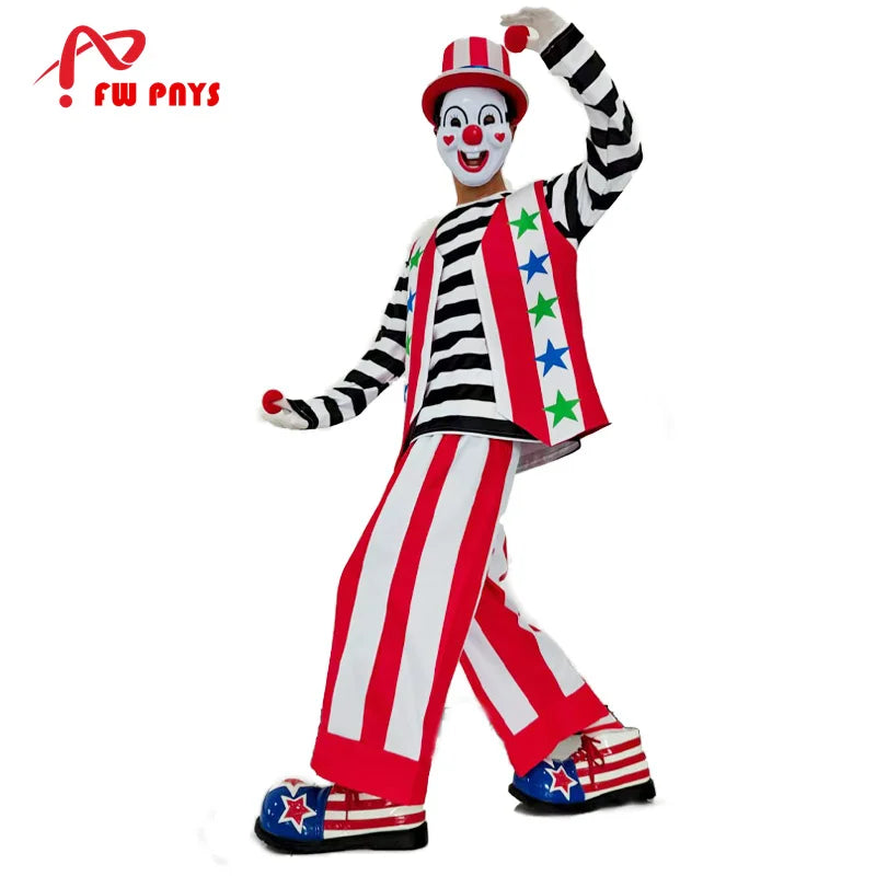 Male Clown Costumes for Adults Joker Costume Suit - 6 / XXL