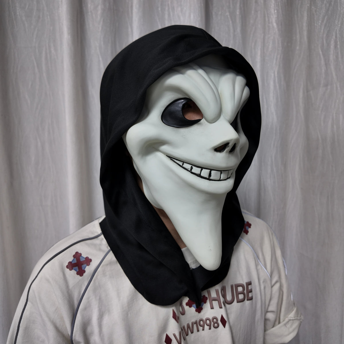 Ghost Face Mask Halloween Costume Funny Horror Killer Scary Movie Mask - product image 3