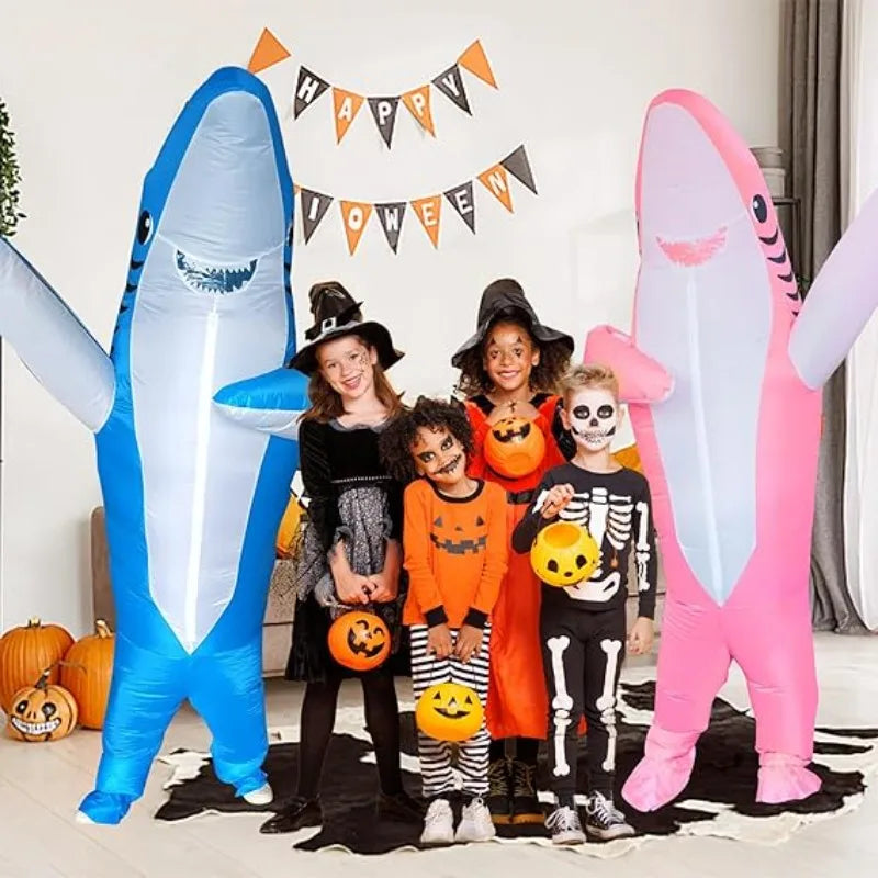 Adult Shark Cosplay Inflatable Halloween Costume Halloween Birthday Gift Cosplay Party Inflatable Costume