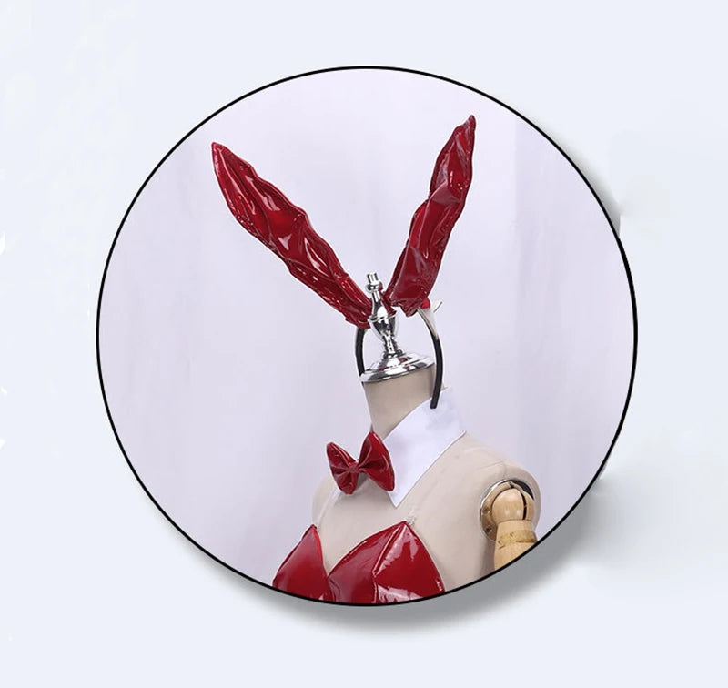 Bunny Girl Cosplay Costumes Women Sexy Leather Bodysuit Suit Lovely Jumpsuit Uniform Halloween Clothing