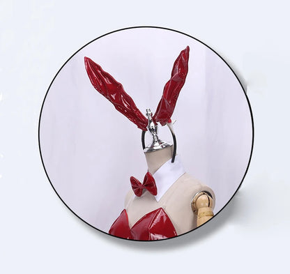 Bunny Girl Cosplay Costumes Women Sexy Leather Bodysuit Suit Lovely Jumpsuit Uniform Halloween Clothing