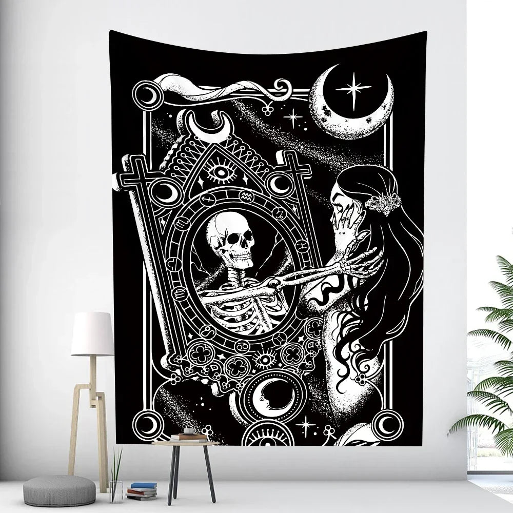 Moon Goddess Mandala Mystical Tapestry