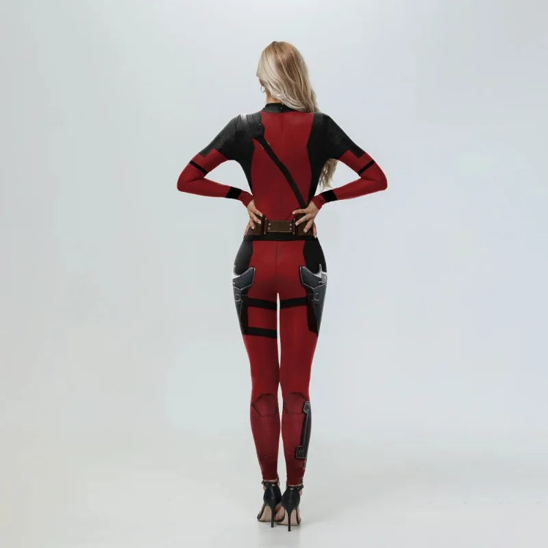 Red & Yellow Superhero Jumpsuit - Adult Halloween Costume - product image 2
