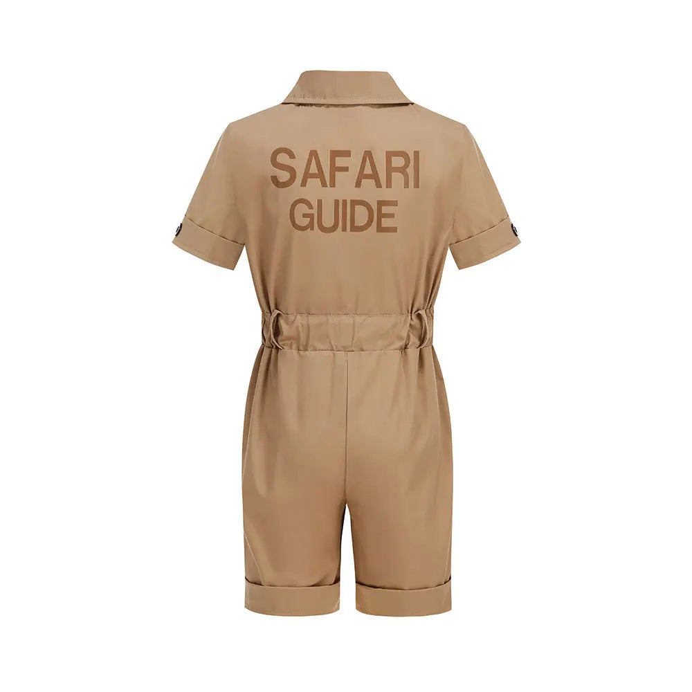 Kids' Safari Explorer Costume – Zookeeper Jumpsuit & Hat