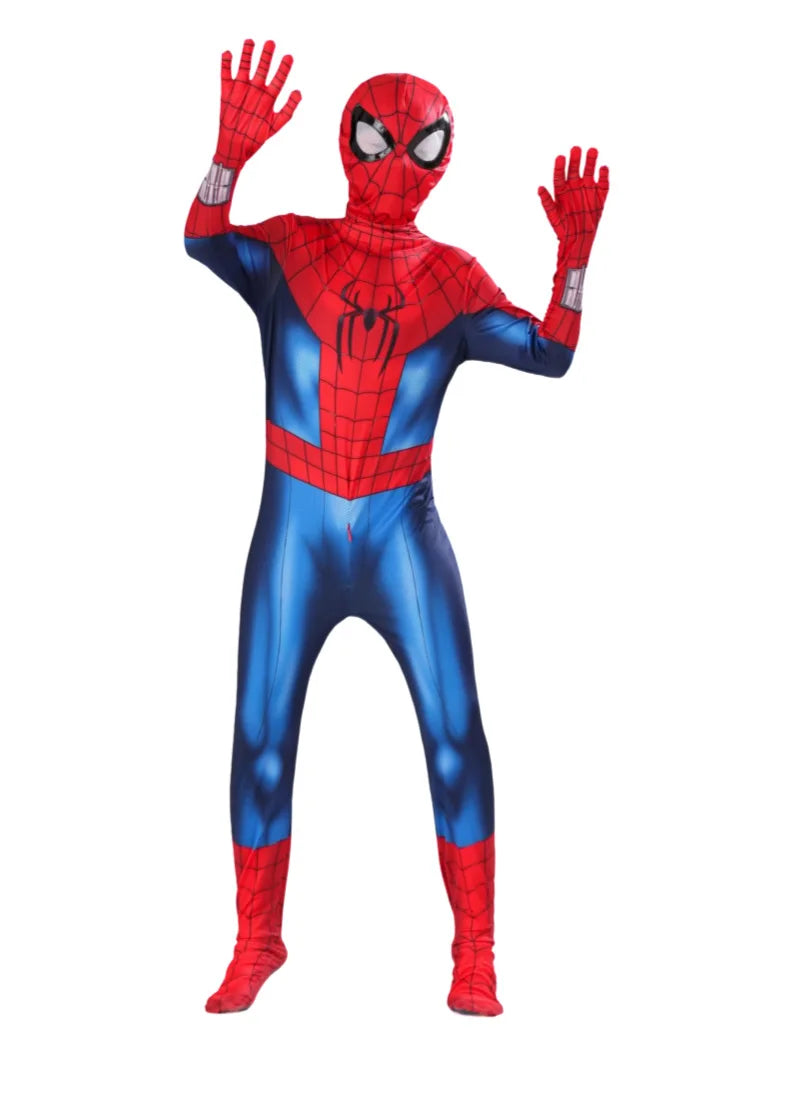 Miles Morales-Inspired Spider Superhero Costume – Kids & Adults