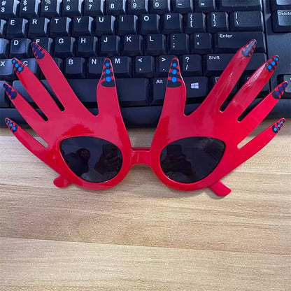 Movie Terrifier Clown Costume Glasses Red Hand Sunglasses Joker Eyewear Plastic Unisex - View 2