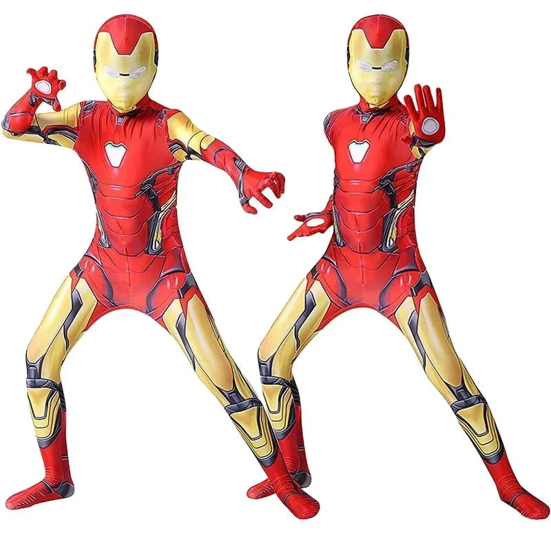 Kids Iron Man Costume Superhero Costume Cosplay Bodysuit Full Sets with Mask Halloween Costume for Kids - product image 4