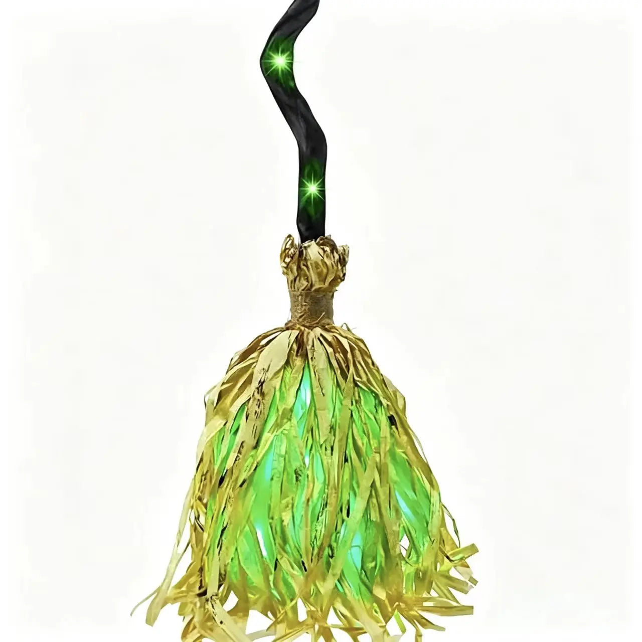 Halloween Floating Witch Broom with Witch Hat Haunted Dancing Moving Prop - product image 9