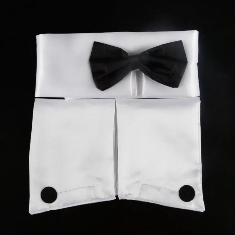 Men's Dancer Bow Tie Collar and Cuffs Costume - alternate view 2