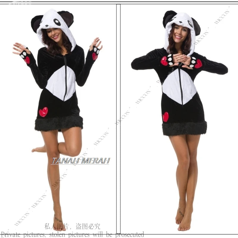 Halloween Party Frog Penguin Panda Cat Fox Monster Dinosaur Pirate Cosplay Costume Jumpsuit Woman Man Party Role Play Bunny Girl