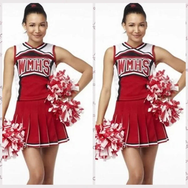 Glee-Inspired Cheerleader Costume for Women | Red Varsity Uniform