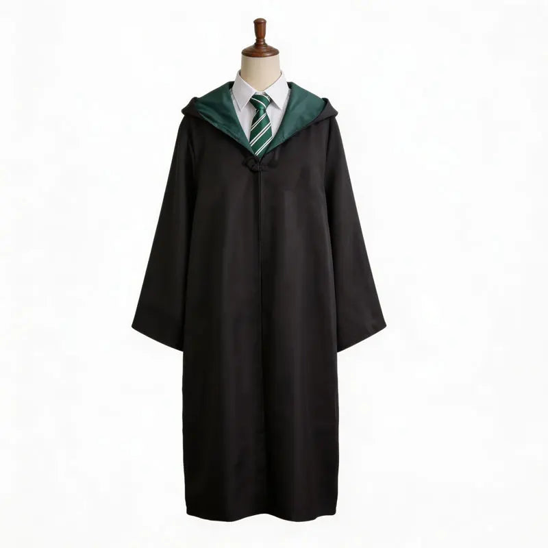 Costume Haloween Haliday Costume Magic Robe Cloak with Tie Kids Adult Uniform Outfit - Blue robe only / Kids 135