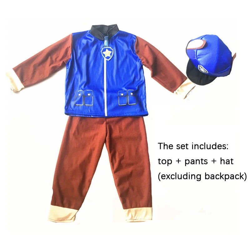 Rescue Pup Patrol-Inspired Kids Costume Children Tops Pants Patrol Uniform Costume