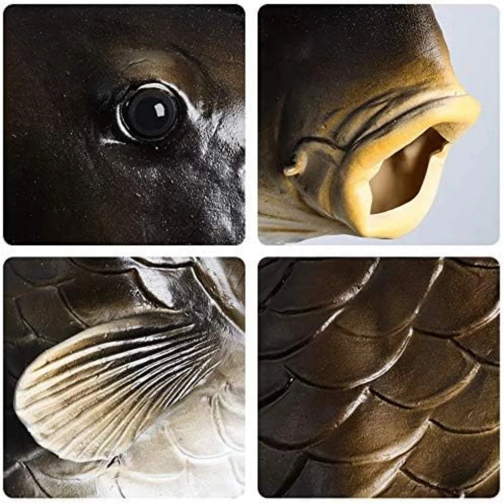 Fish Head Mask Funny Animal Black Carp Mask For Halloween BirthdayParty