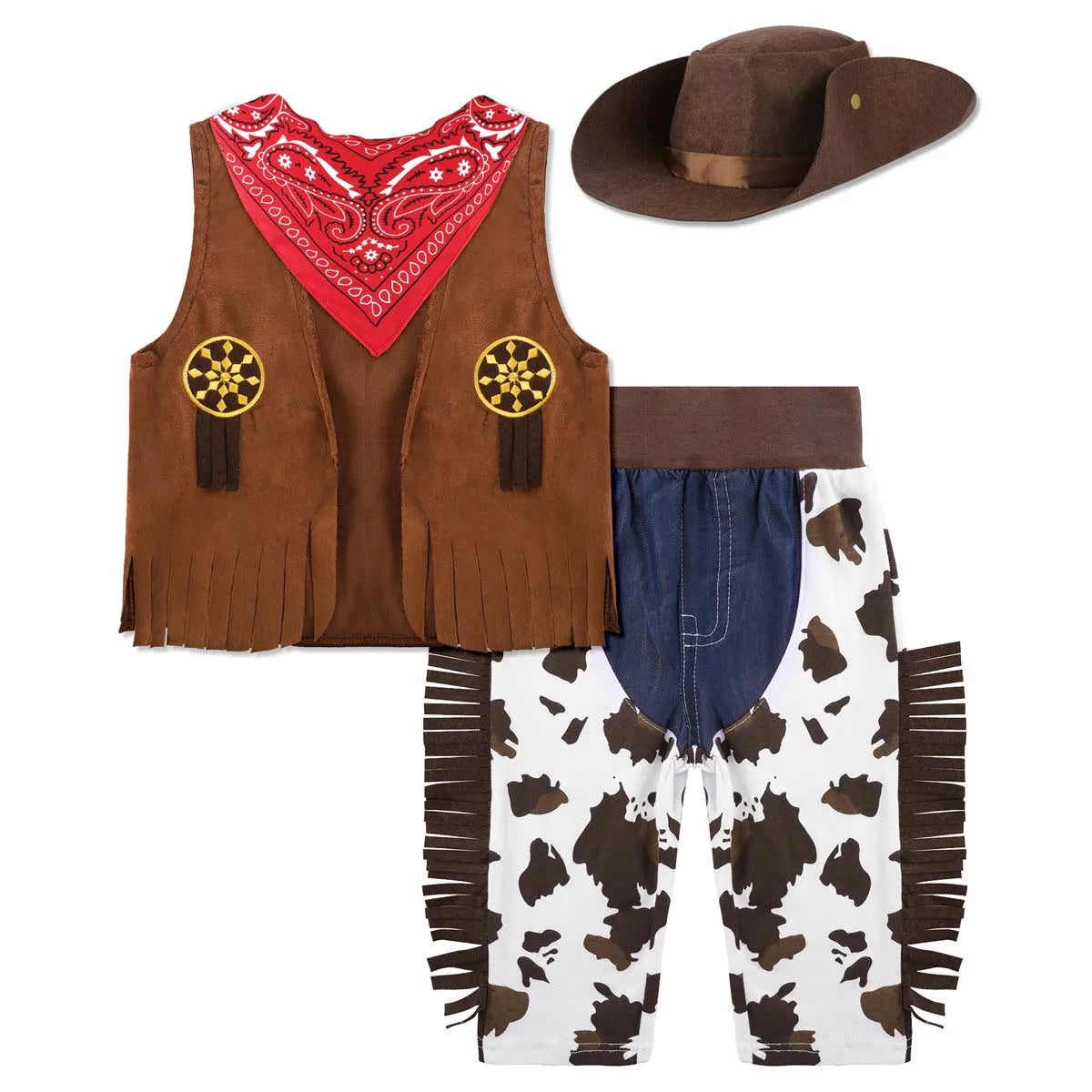 Kid Boys Cowboy Costume Children Western Cowboy Costumes Costume Event Dress Up