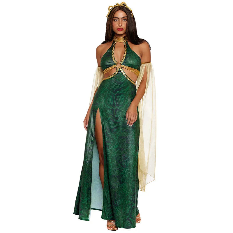 Women Halloween Sexy Costumes the Ancient Greek Mythological Costume Princess Them Sexy - green / XL