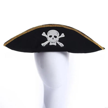 Pirate Captain Hat for Women Men Unisex Halloween Costume Pirate Hat Party Hat Y08E - product image 2