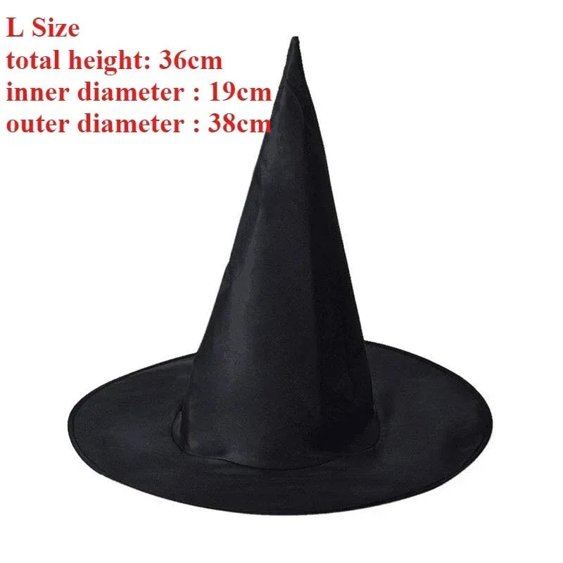 10pcs Halloween Costume Witches Hats for Women Kids Cloth Magician Hat Witch Hat Masquerade Ball Party - product image 6