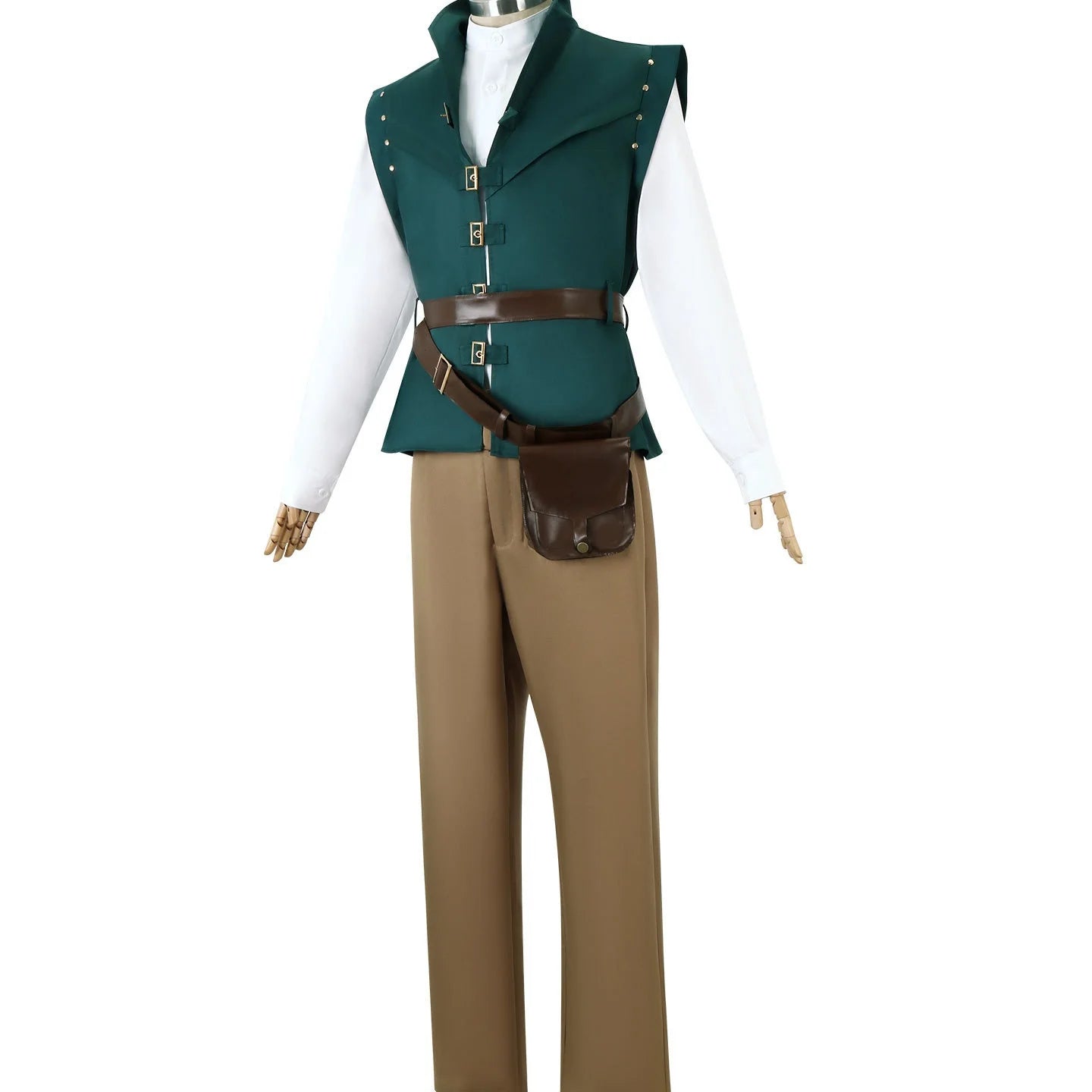 Princess Long Hair Halloween Costume Dress with Magic Storyline Lettuce Prince Flynn Rider Cosplay Outfit for Women