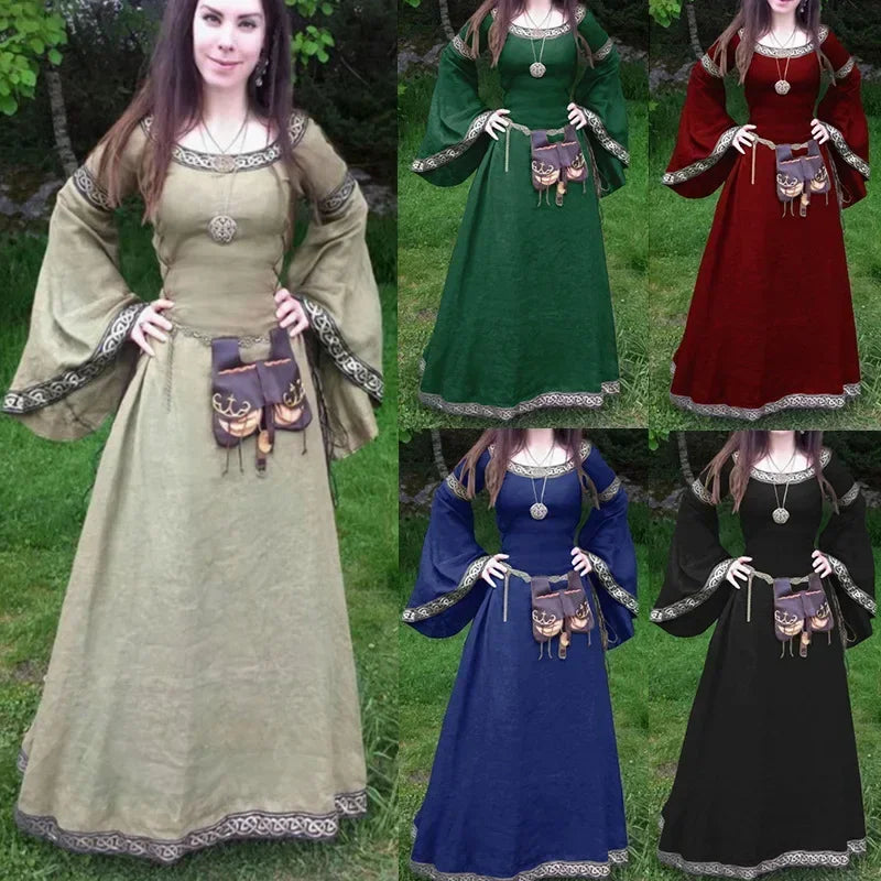 Women's Medieval Gothic Renaissance Costume Hombre Halloween Costume