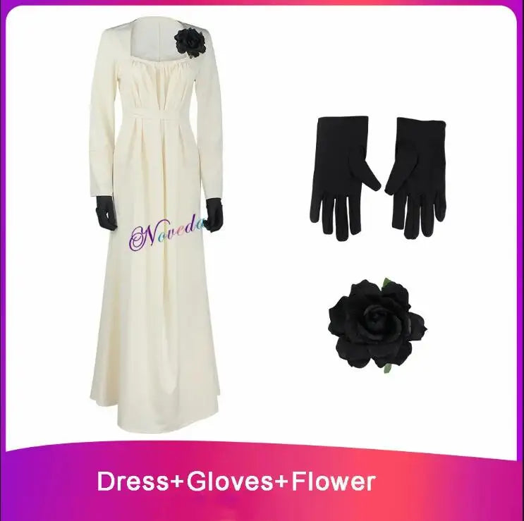 Resident 8 Village Cosplay Evil Bela Moth Lady Dimitrescu Costume Vampire Disguise Women Party DressHalloween