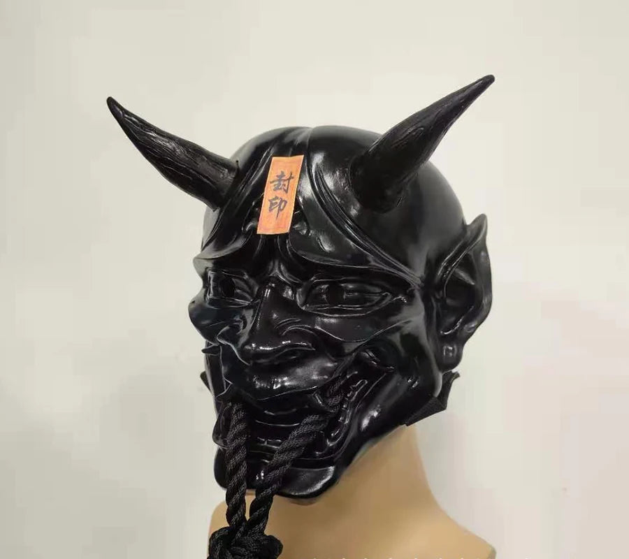 Japanese Scary Sealed Prajna Devil Hannya Noh Kabuki Demon Oni Samurai Monster Halloween Masquerade Mask - product image 3