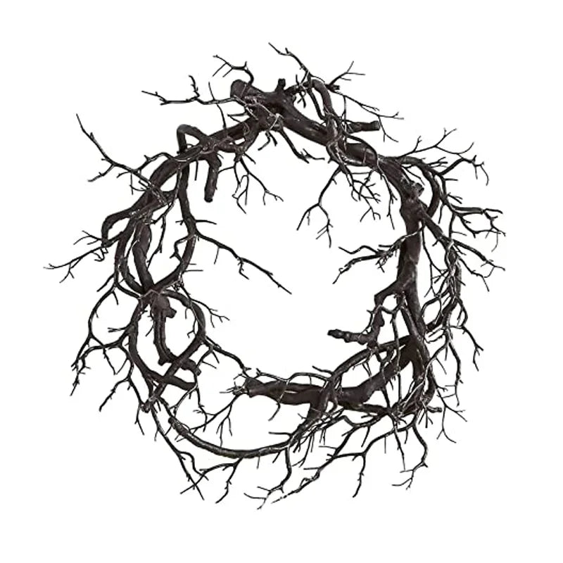 Halloween Decoration Black Wreath with Red Purple Lights Halloween Fall - product image 5