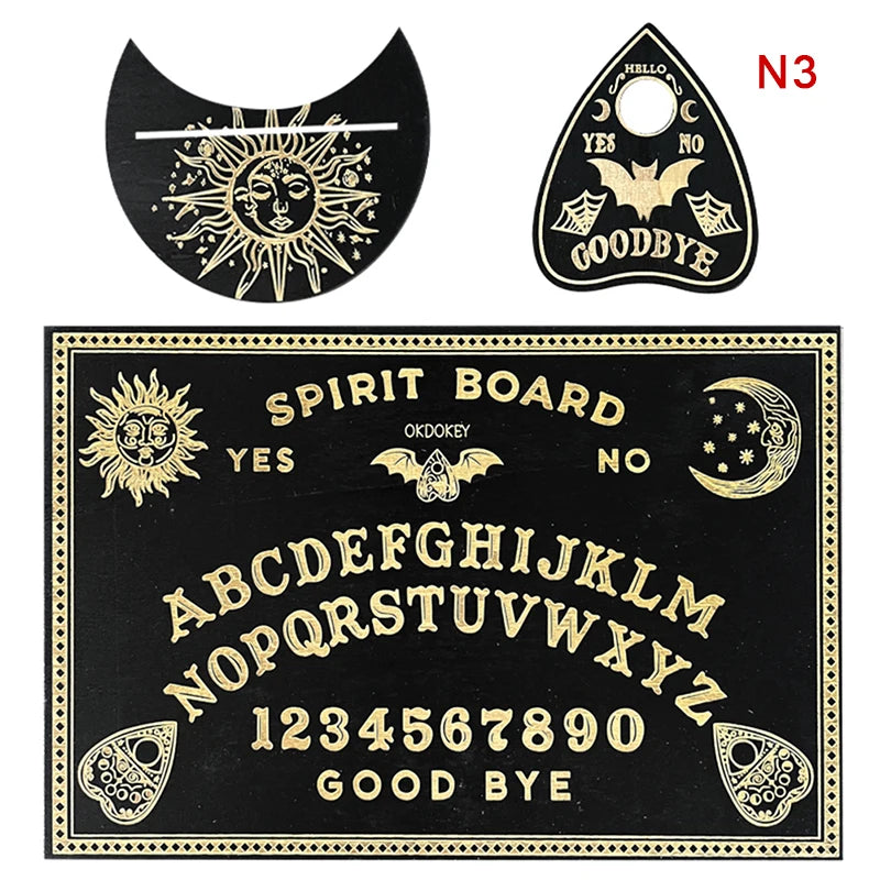 12-Inch Engraved Wooden Pendulum Divination Board