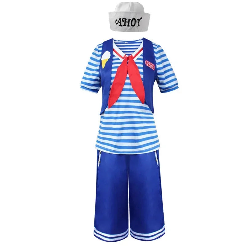 Halloween Costume Uniforms Navy Uniform Costume Robin Scoops Ahoy Costume Halloween - XXL / Man