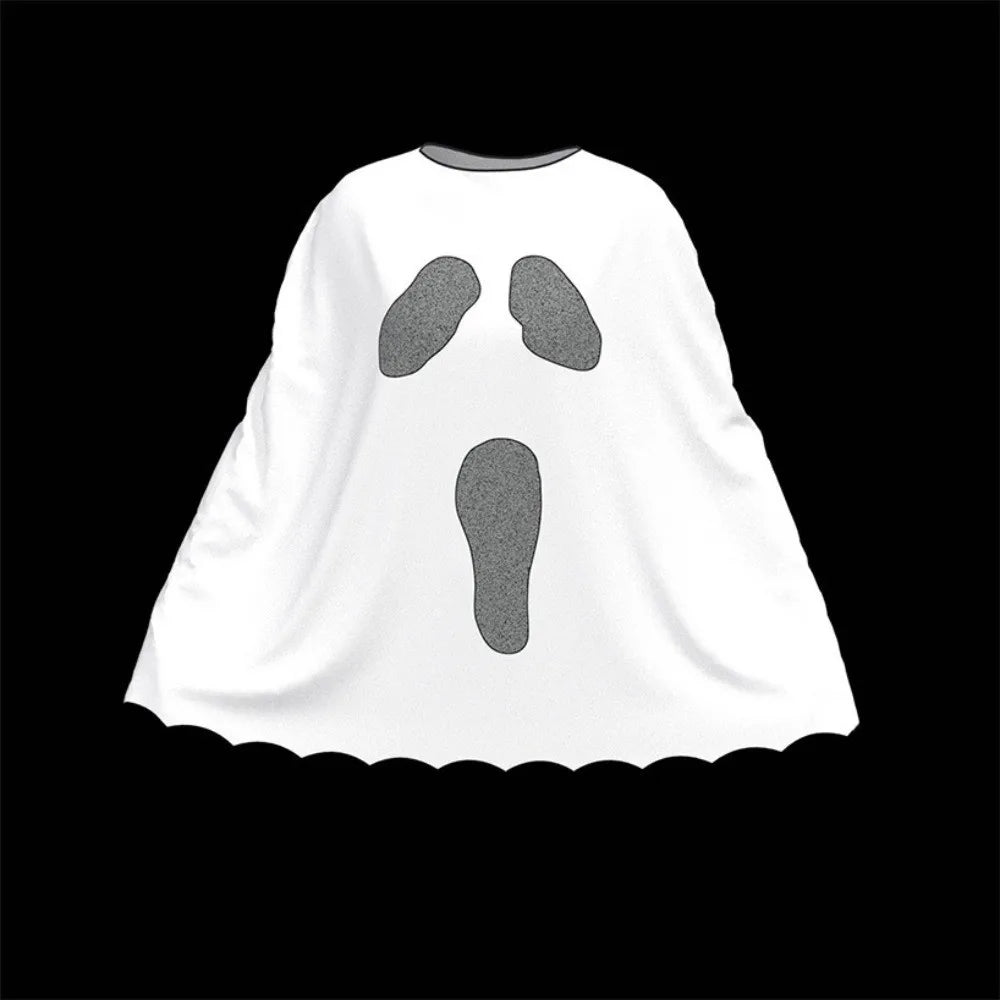 Halloween Spiderweb Ghost Cloak – Hooded Costume Cape