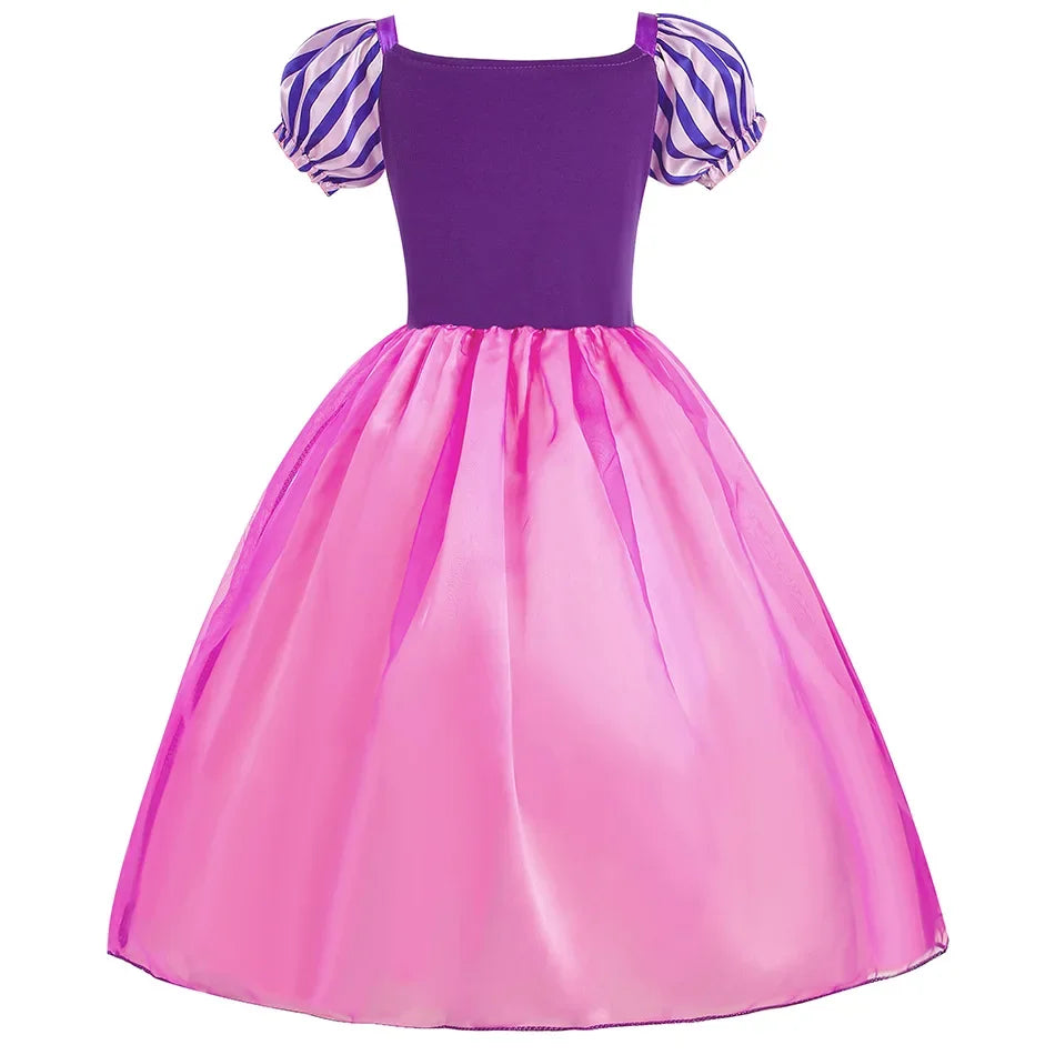 Girls Rapunzel-Inspired Princess Halloween Costume Dress