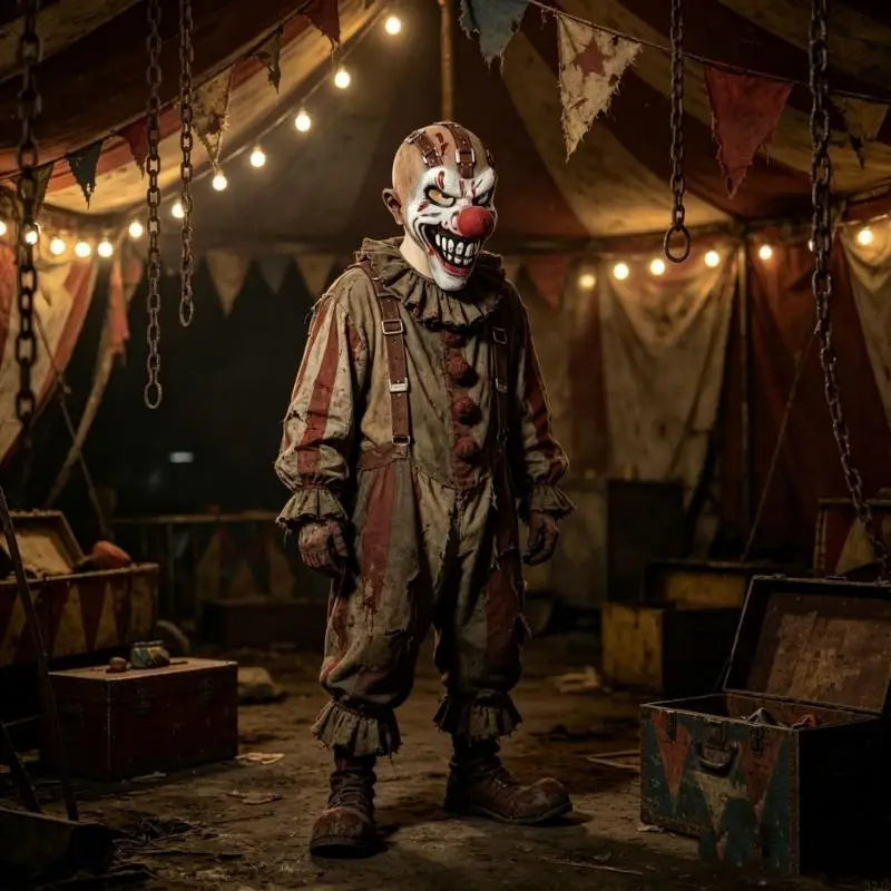 Comfortable Halloween Clown Latex Mask Red Color Nose Scary Clown Mask - product image 3
