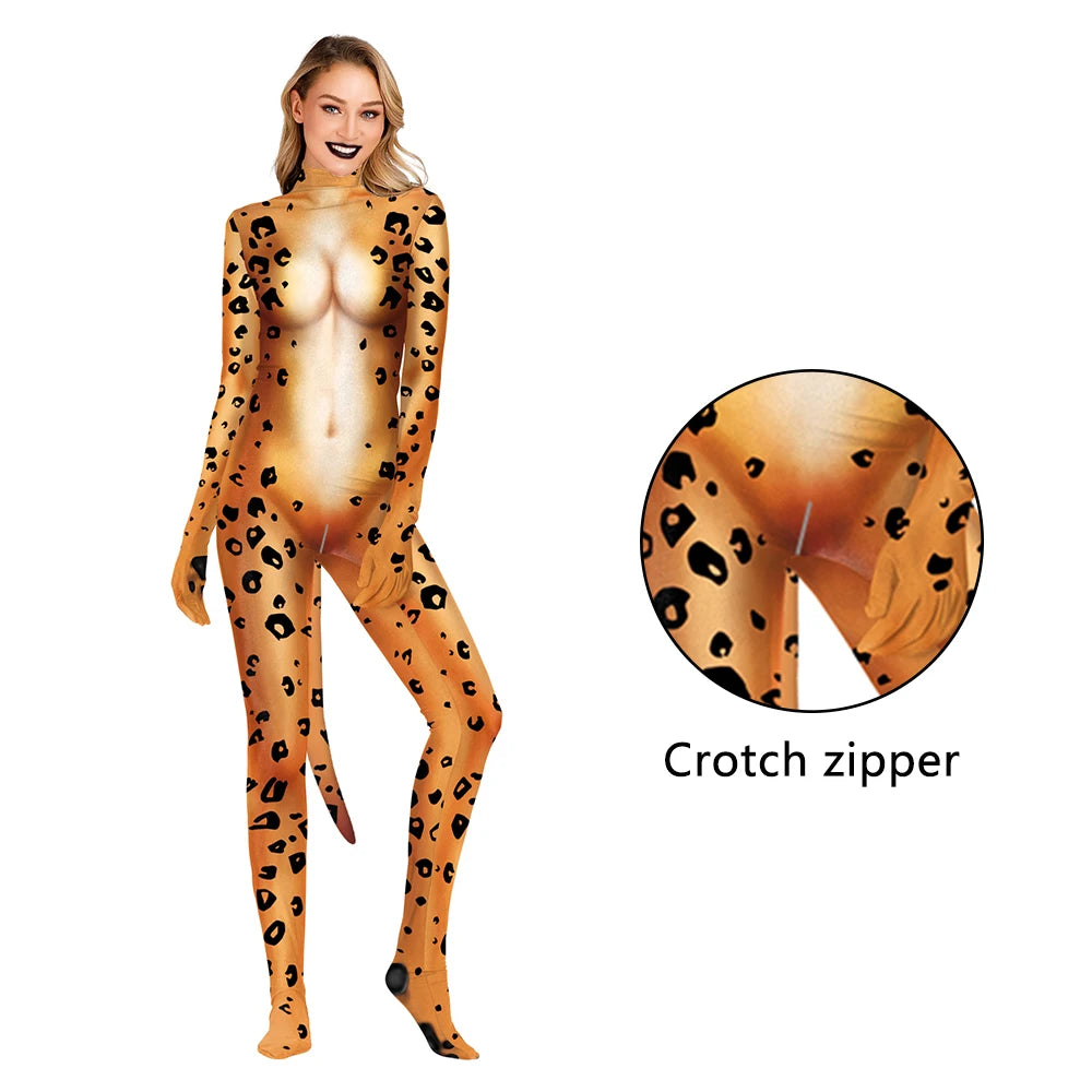 NADANBAO Adult Animal Costume – Dalmatian & Cow Print Catsuit Designs