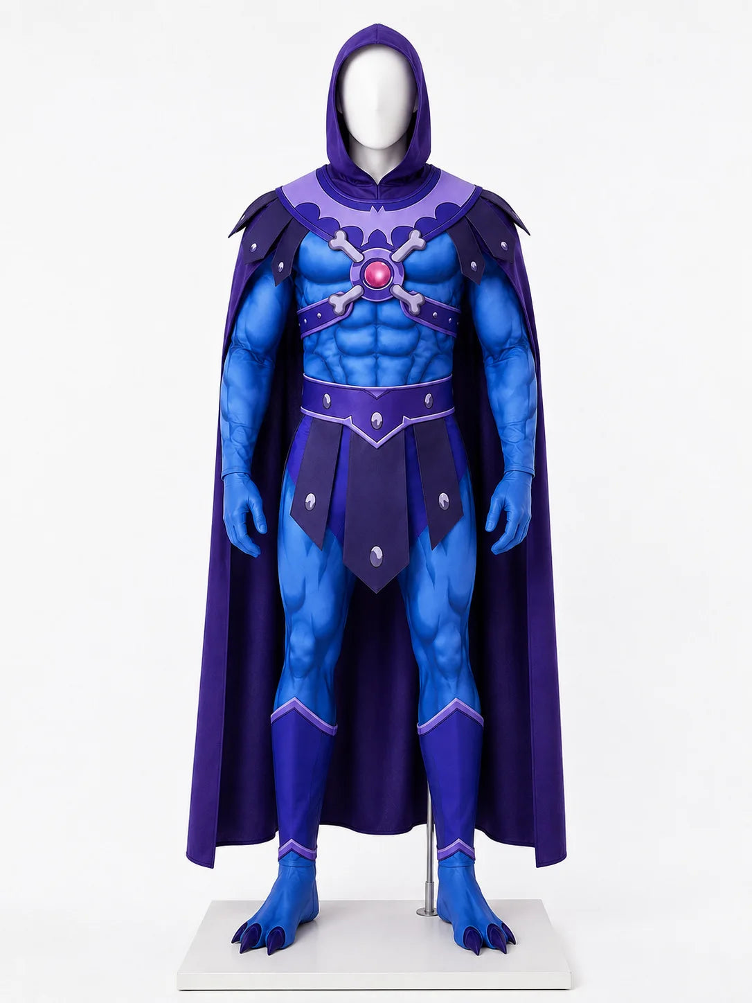 Anime Game Outfit He‑Man and the Skeletor Cosplay Costume Full Set With Cape Men Clothing For Halloween
