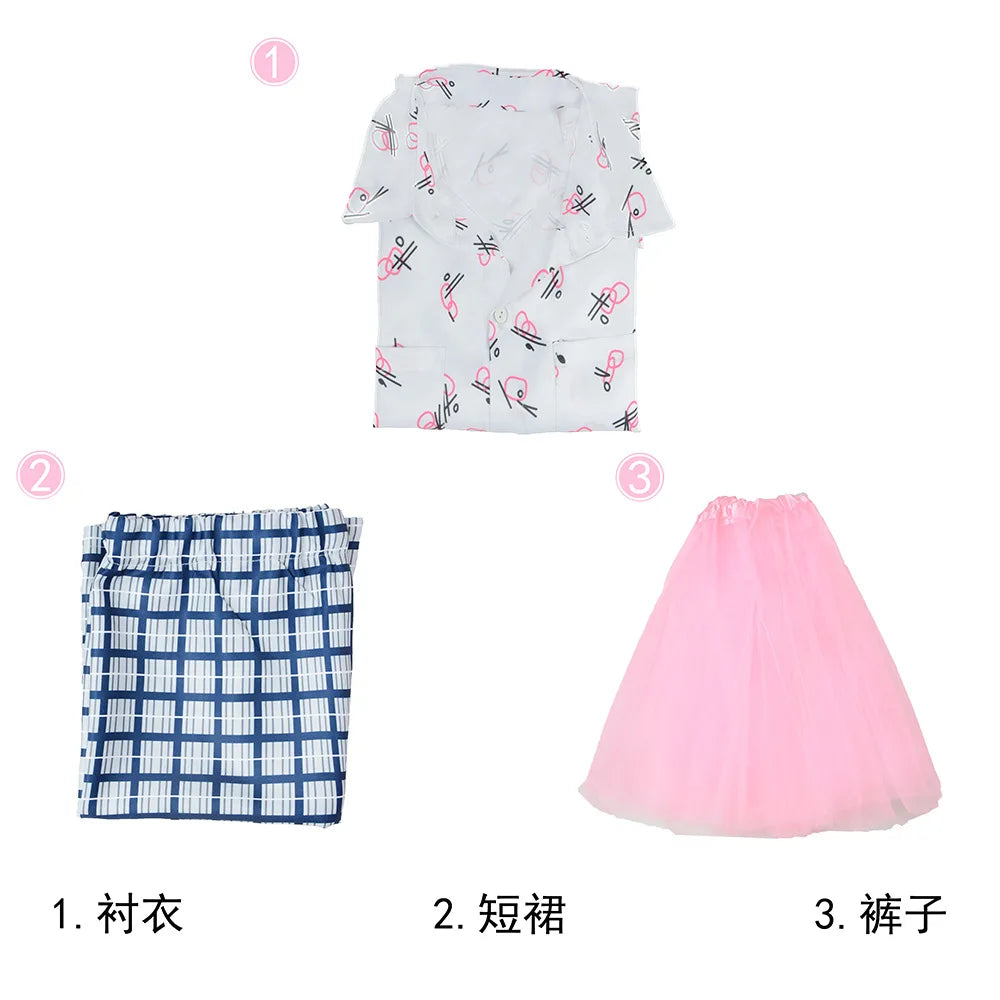 Men's Pet Detective-Inspired Halloween Costume with Pink Tutu