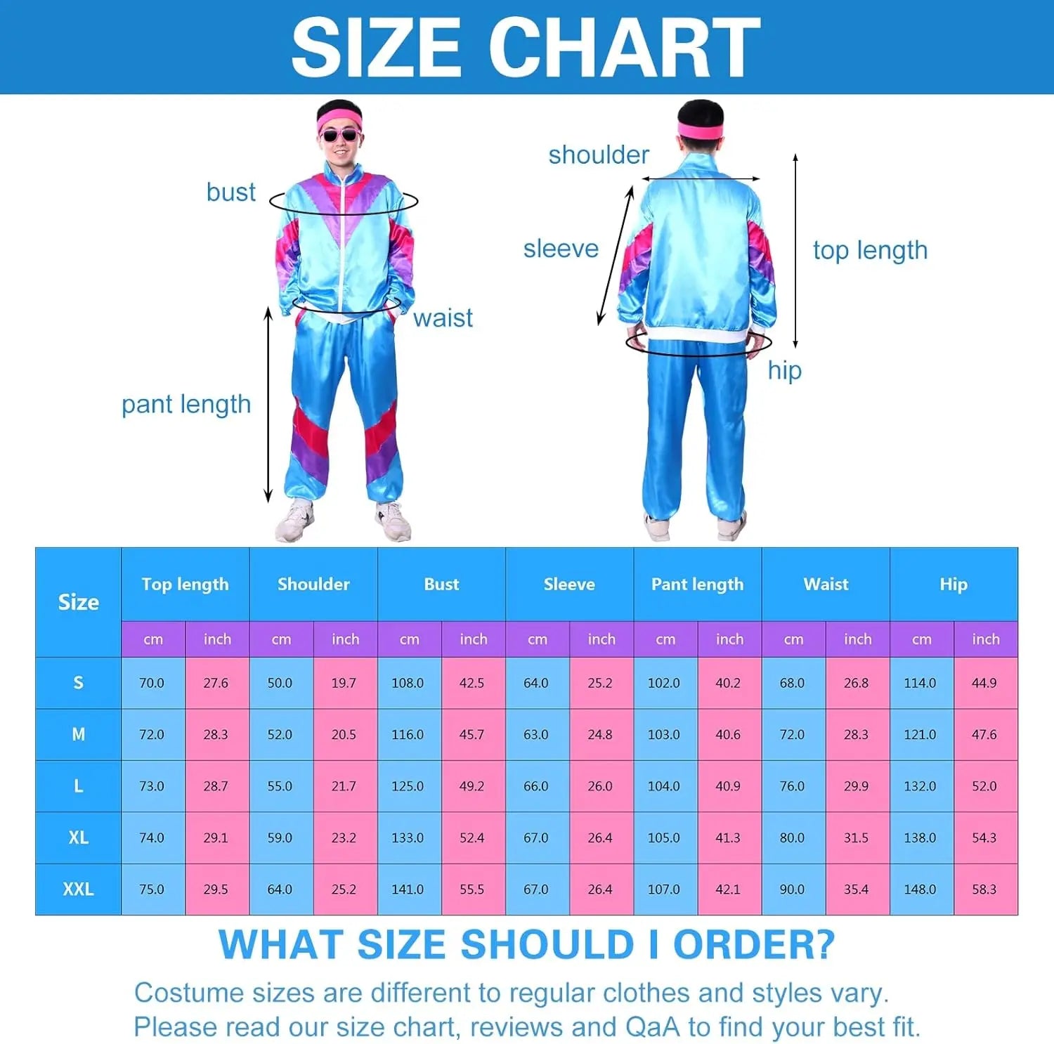 Tracksuit Costumes for Men 90s Hip Hop Shell Suit Costume Mens 80s Retro Tracksuit Jacket Disco Costume - product image 5
