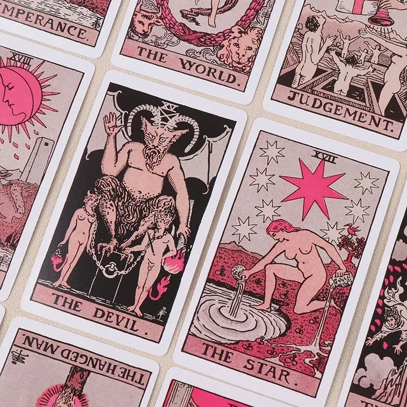 Pink Classic Tarot Deck – 78 Cards