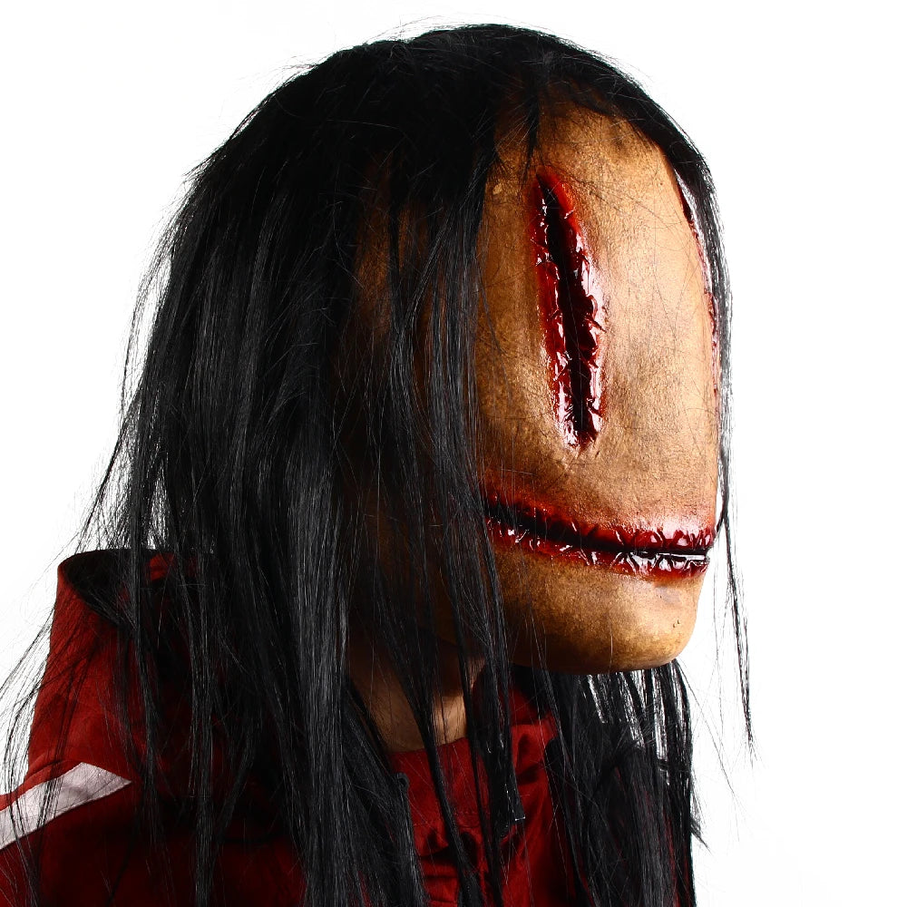 Halloween Horror Mask Bloody Lifelike Horror Smiley Costume Tricky Latex Pullover Mask - View 2