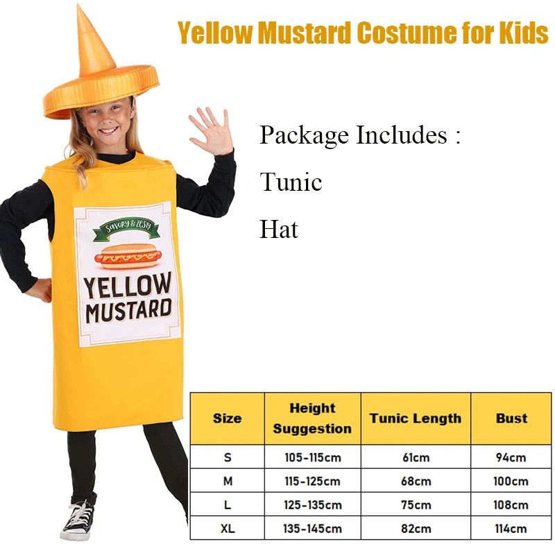 Ketchup & Mustard Costumes for Kids | Funny Food Dress-Up
