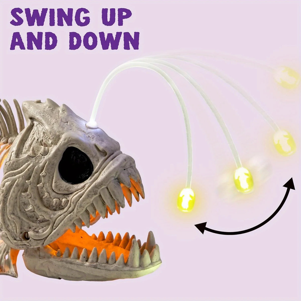 LED Skeleton Fish Halloween Graveyard Decoration - product image 2