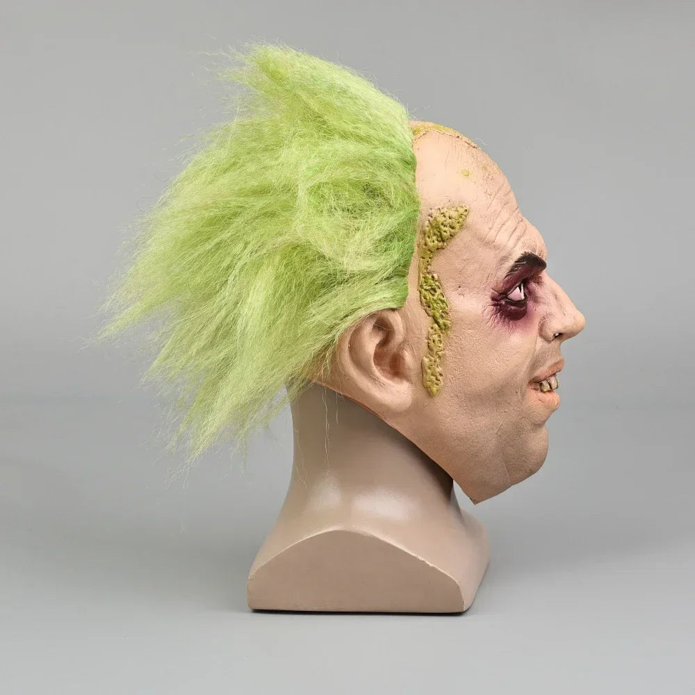 The Beetle Clown Masks Half Face Costume Mask Latex Halloween Horror Mask Headgear Helmet - View 4