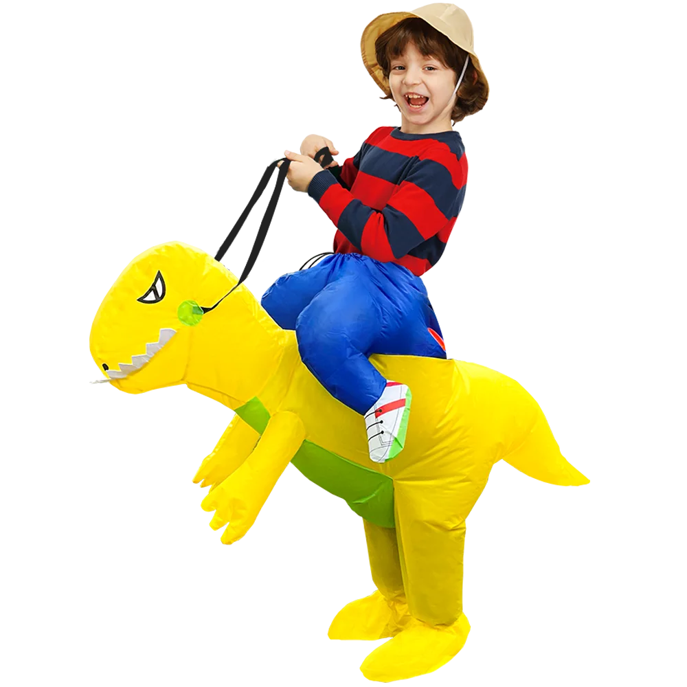 Child Kids Mascot Dinosaur Inflatable Costumes Unicorn Rooster Anime Dress Suits
