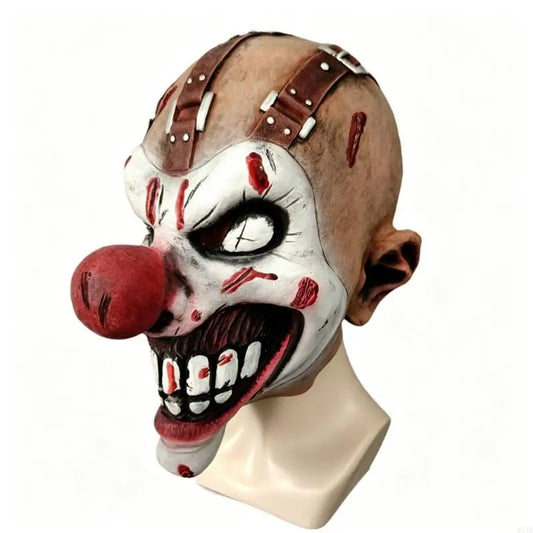 Comfortable Halloween Clown Latex Mask Red Color Nose Scary Clown Mask Weird Costume - CN