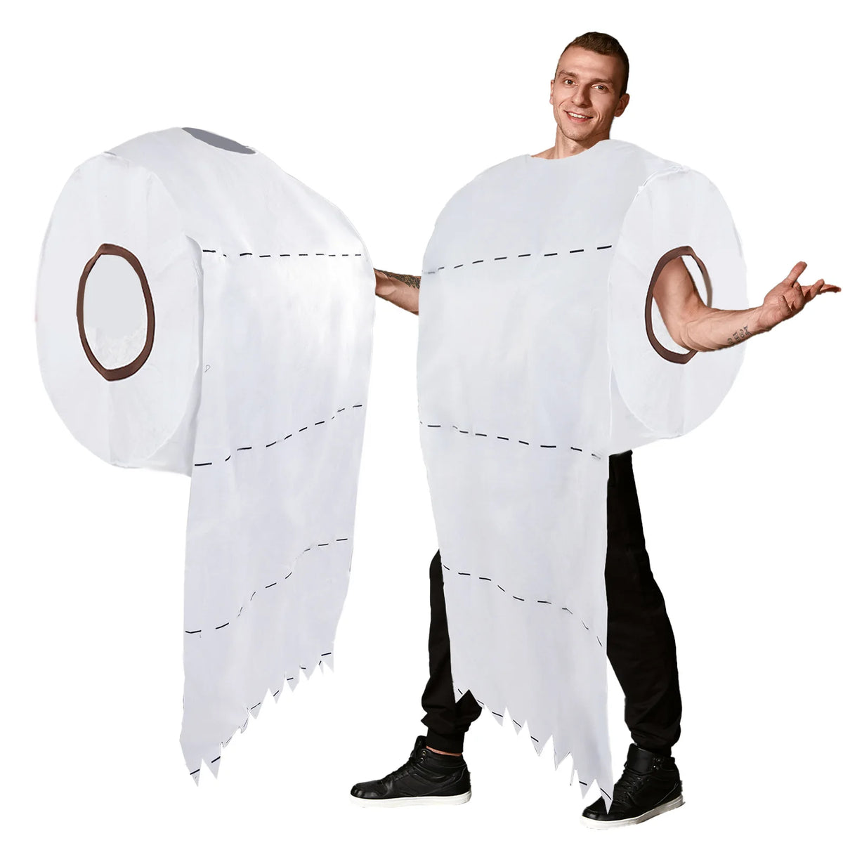 Toilet Paper Roll Costume or Toilet Outfit – Funny Adult Halloween