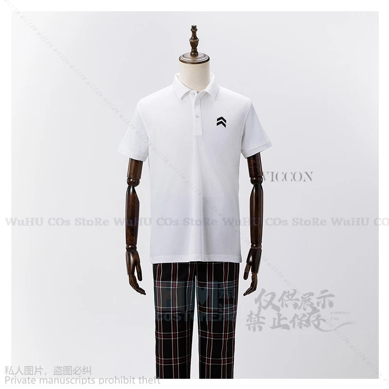 Anime Personaaa 5 Cos Shujin Gakuen Costume Akira Kurusu Men P5 Costume DK School Uniform - only tops / XXXL