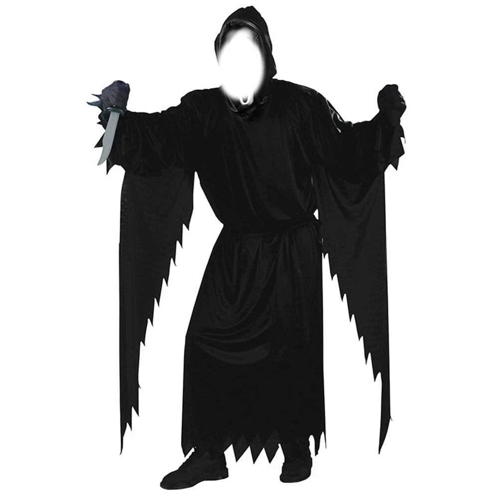 Halloween Adult Male Demon Horror Movie Death Costume Dress Accessories Props - View 4