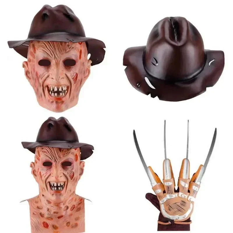 Freddy Krueger-Inspired Adult Horror Costume – Sweater, Hat & Accessories