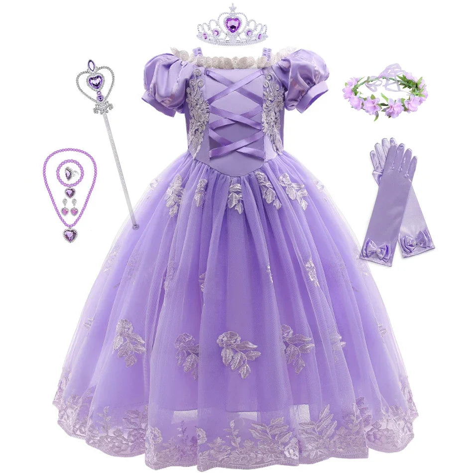 Girls Fairytale Princess Halloween Costume Dress