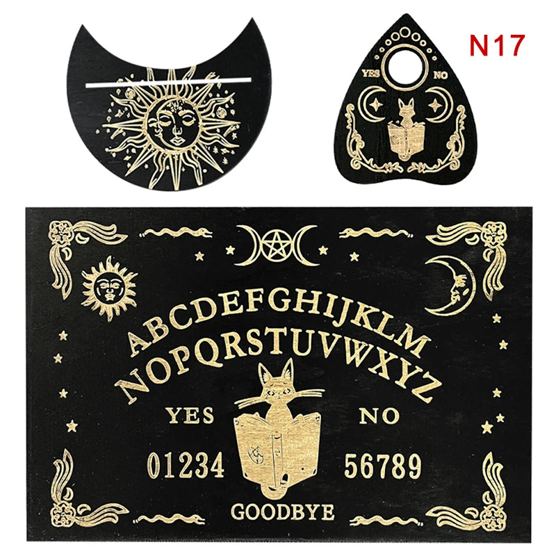 12-Inch Engraved Wooden Pendulum Divination Board